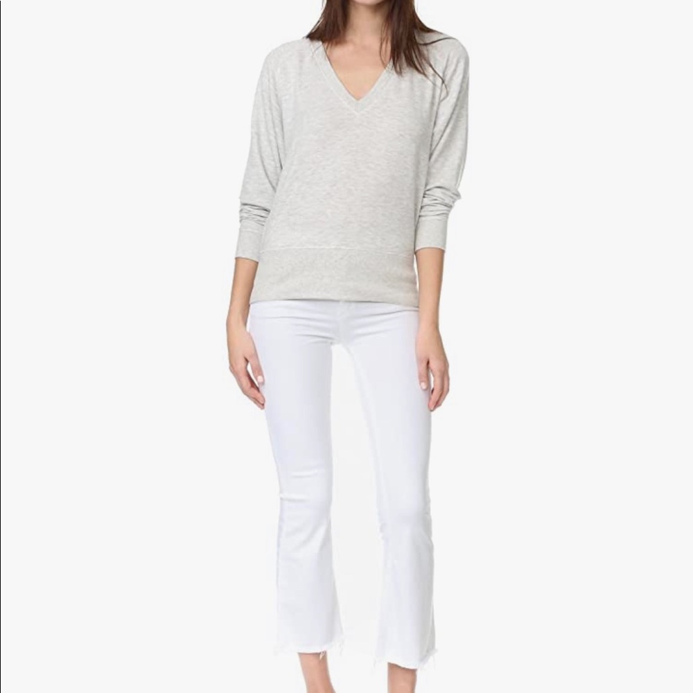 Rag and Bone cropped white flare Jean sz 28